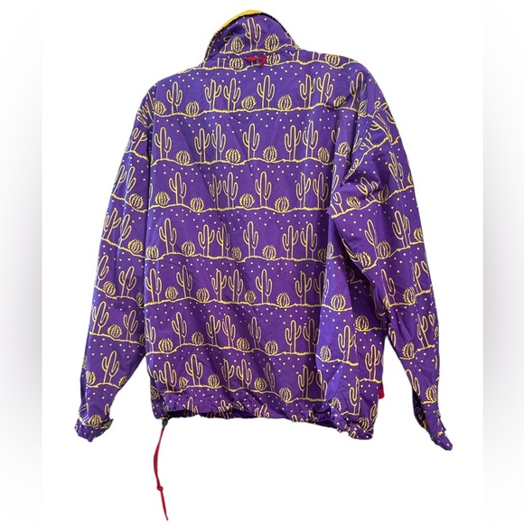 Sierra Designs 90s VTG Jacket Windbreaker All Over Print Cacti sz large - Picture 2 of 5